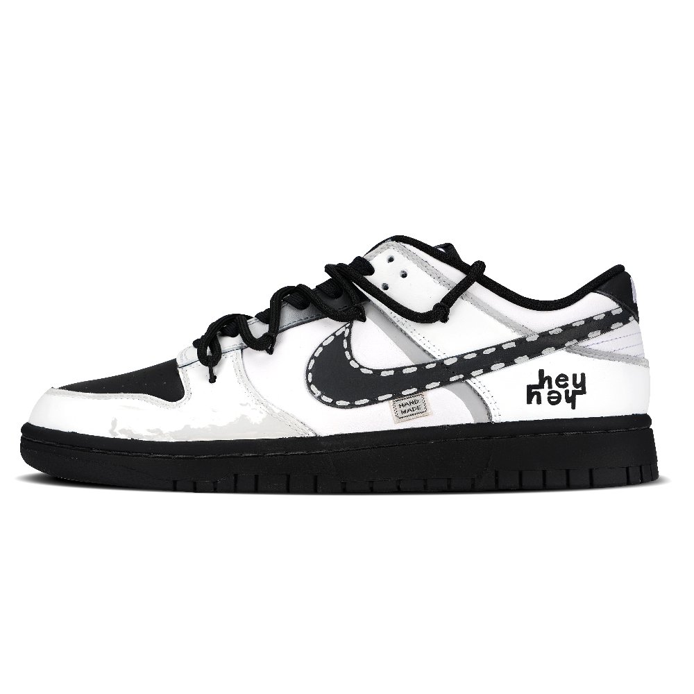 Nike Dunk Anti Slip Wear Resistant Low Top Skateboard Shoes Unisex Black White