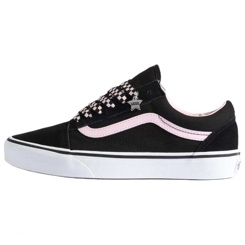 Vans Old Skool Skateboard Shoes Unisex Black Pink