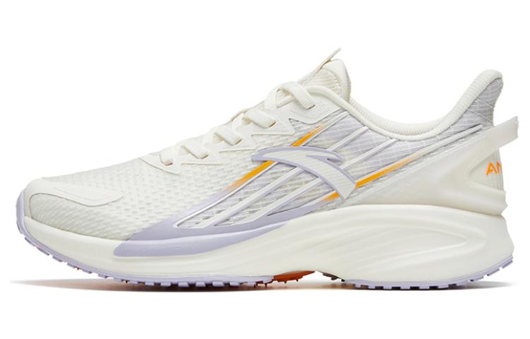 Anta A-Grip Pro Lightweight Wear-resistant And Non-slip Low-Top Running Shoes Women's White Purple Yellow