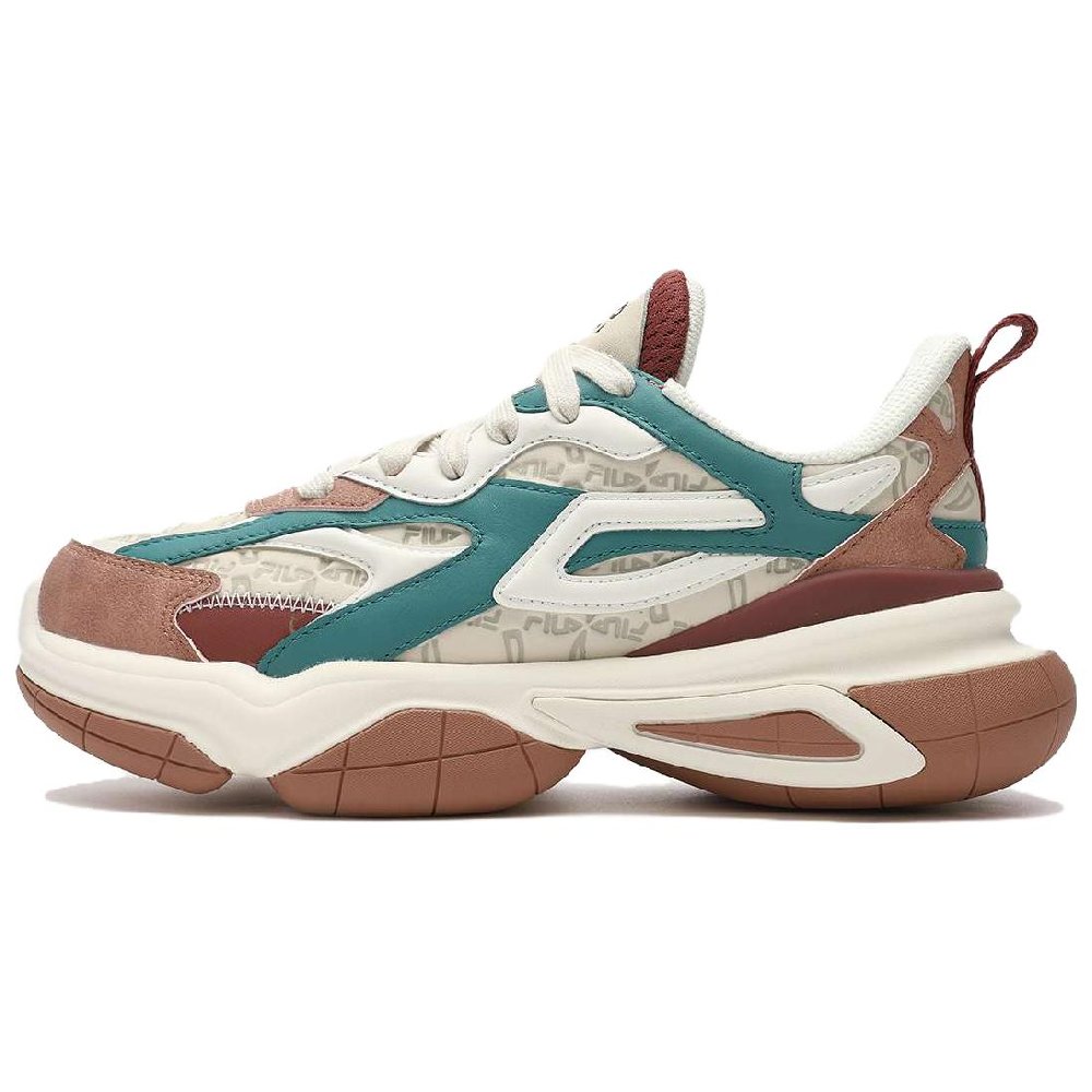 FILA Daddy Shoes 'White Brown Green' Women's
