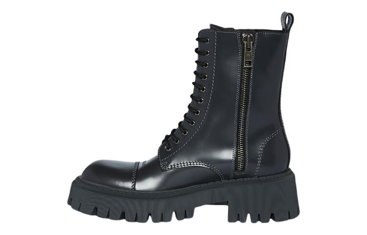 Balenciaga Tractor 20mm Booties 'Fossil Grey' Women's