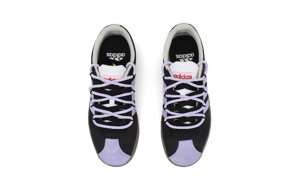 Adidas Neo VL Court Lifestyle Night Elf Anti Slip Wear Resistant Low Top Skateboard Shoes Unisex Black Purple