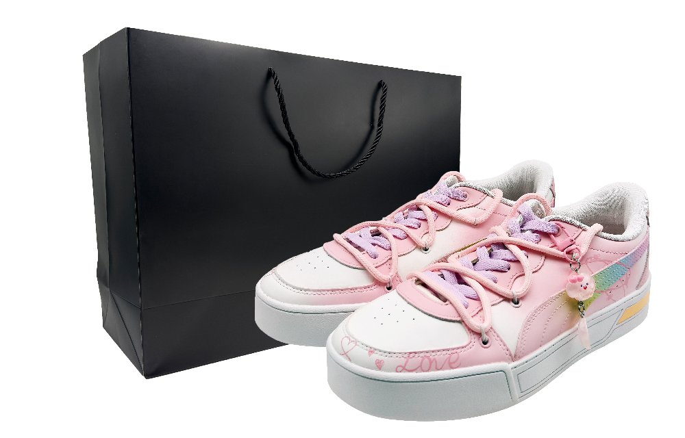 PUMA Skye Sweet Berry Bubble Low Top Skateboard Shoes Women's Pink