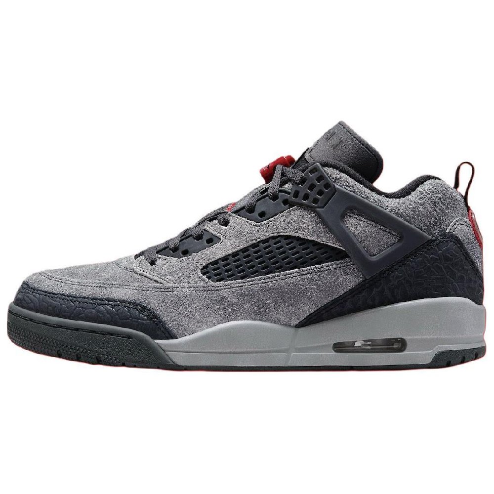 Jordan Spizike Low Anthracite Gym Red