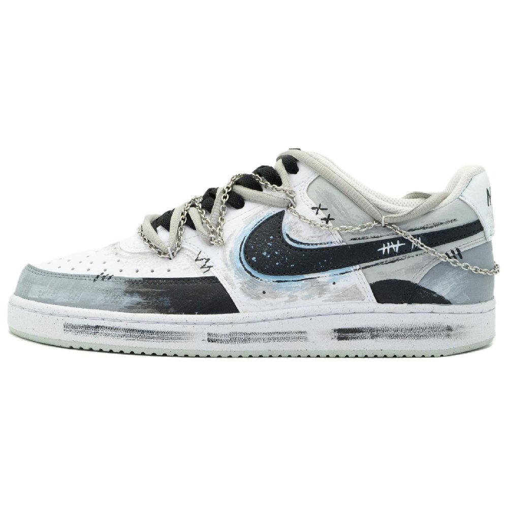 Nike Court Vision 1 Low-Top Skateboard Shoes Men's Light Gray