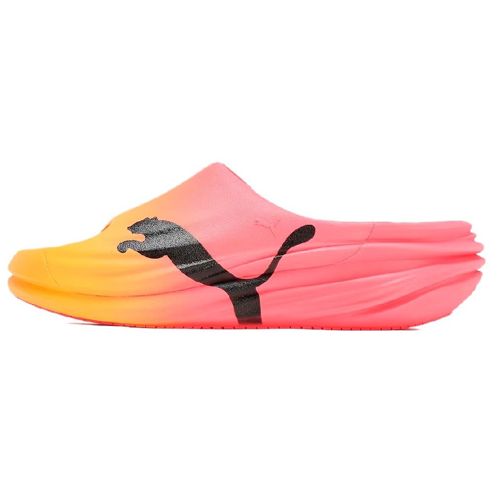 PUMA Unwind NITRO Slip Resistant Abrasion Resistant Slide Slippers Unisex Red Black