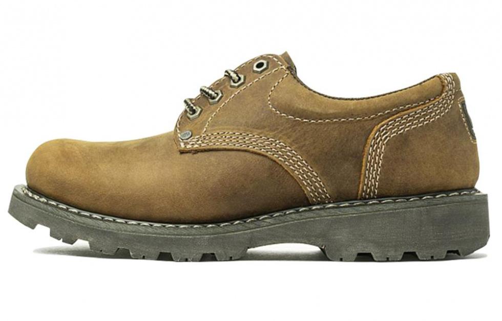 CAT EXPRESSWAY Cushioned Anti Slip Wear Resistant Waterproof And Breathable Low Top Trekking Shoes Men's Light Brown