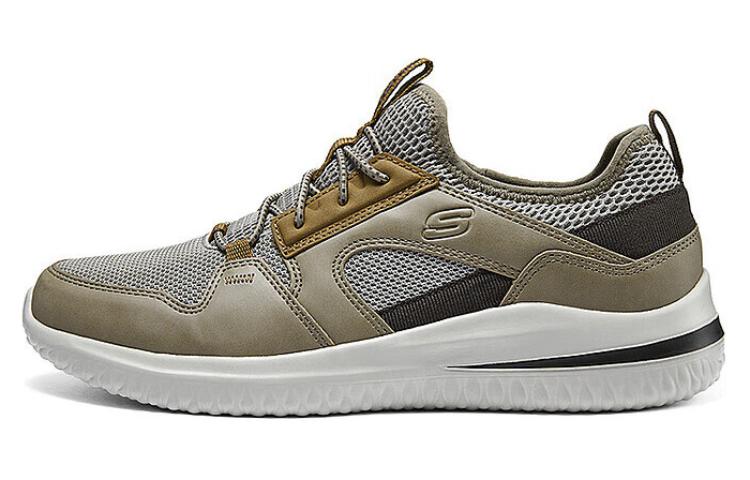 Skechers Durable Breathable Low-Top Casual Shoes Men's Taupe