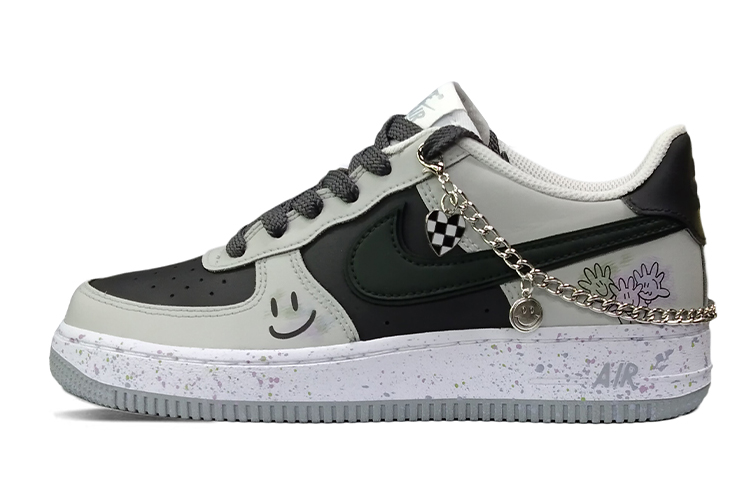 Nike Low-Top Skateboard Shoes GS Black Gray