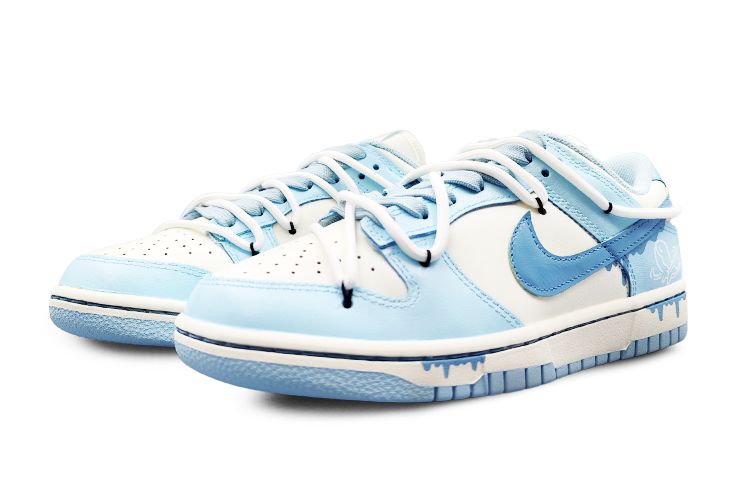 Nike Dunk Low 'OceanBliss' Low-Top Skateboard Shoes Women's White Blue