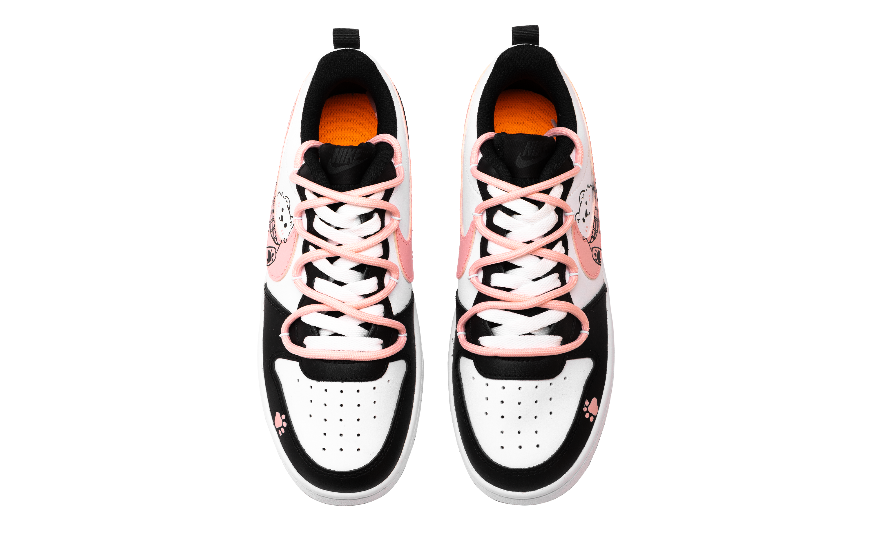 Nike Court Borough 2 Anti Slip Wear Resistant Low Top Skateboard Shoes Women's Black Pink купить в интернет-магазине Yoocart с быстрой доставкой по России.
