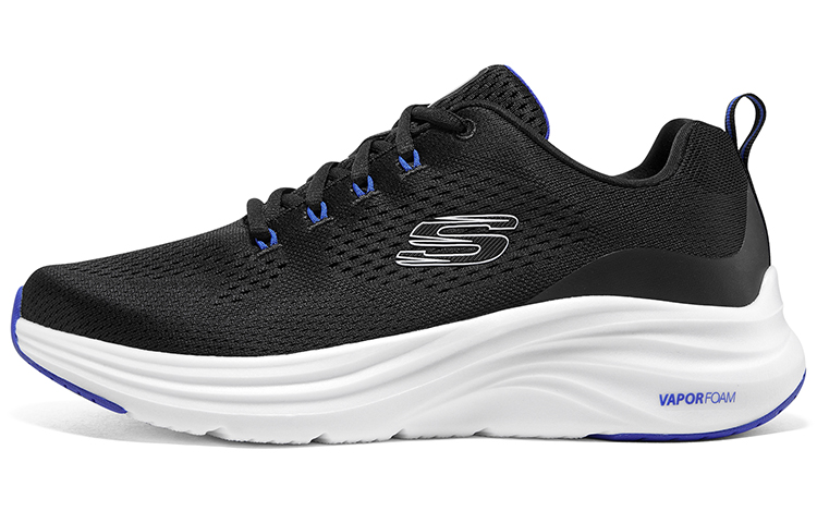 Skechers Vapor Foam Cloud Trail Low Top Casual Shoes Men's Black White Blue