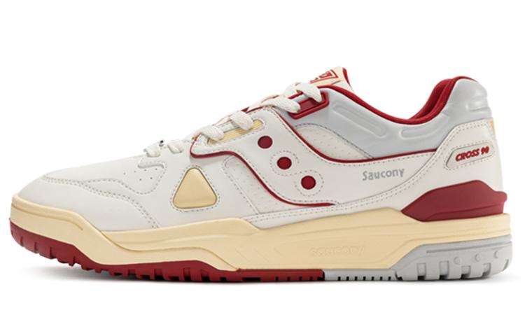 Saucony Cross 90 Low-Top Skateboard Shoes Unisex Red White