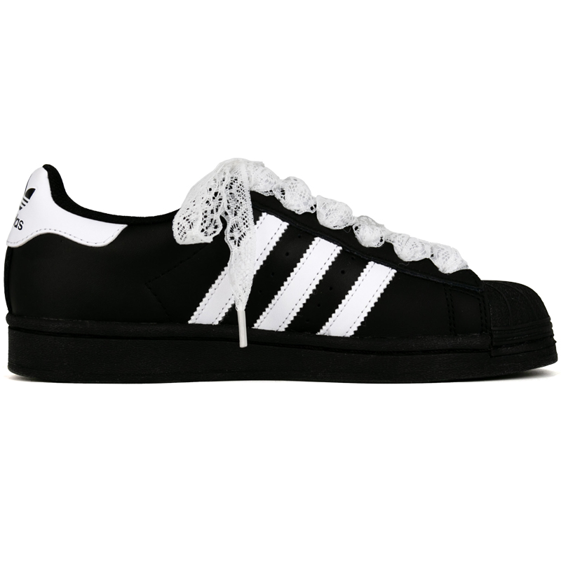 Adidas Originals SUPERSTAR Lazy Abrasion Resistant Low Top Skateboard Shoes Unisex Black White купить в интернет-магазине Yoocart с быстрой доставкой по России.