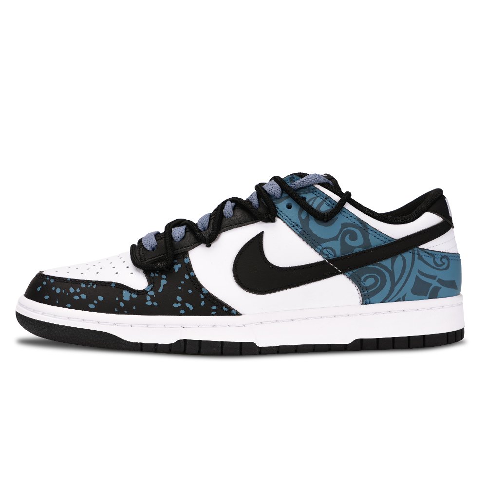 Nike Dunk Anti Slip Wear Resistant Low Top Skateboard Shoes Unisex Blue Black