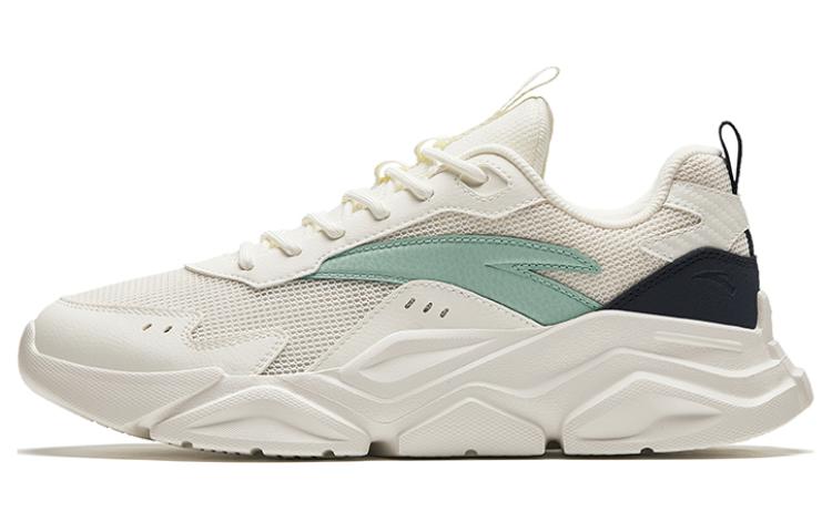 Anta Life Collection Shock Absorbers Slip Resistant Low Top Casual Shoes Men's White Teal Blue