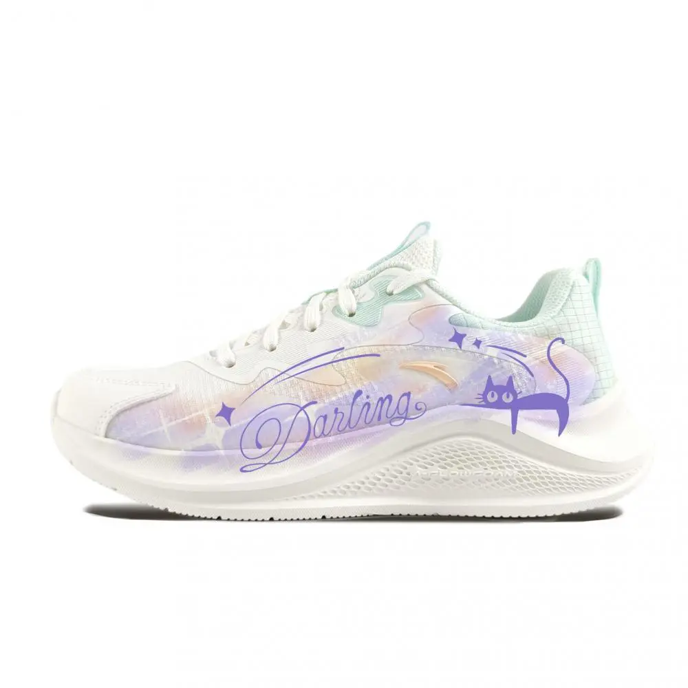 Anta Shock Absorbers Slip Resistant Abrasion Resistant Low top Casual Sprint Running Shoes Women's White