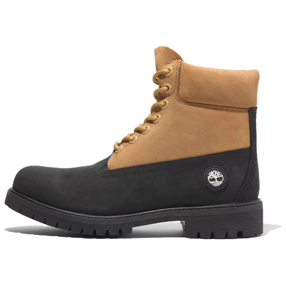 Timberland PREMIUM Short Martin Boot Men's Black Yellow