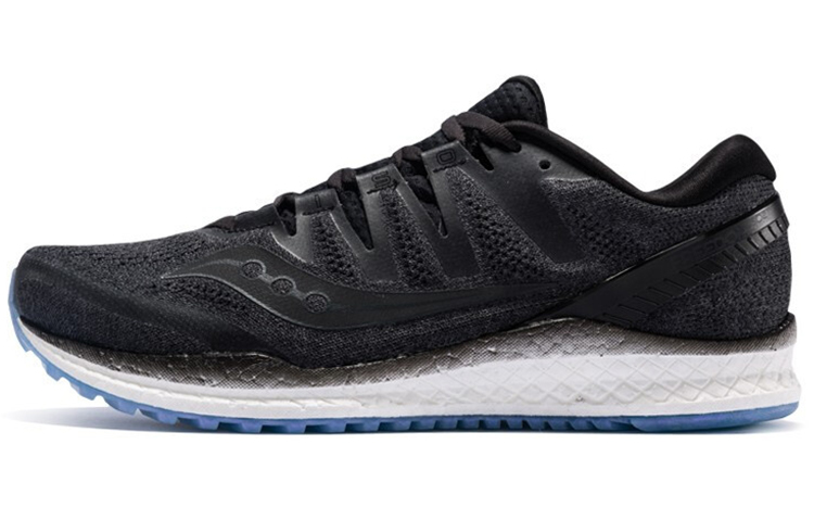 Saucony Freedom ISO2 Cushioning Lightweight Low-Top Running Shoes Men's Black