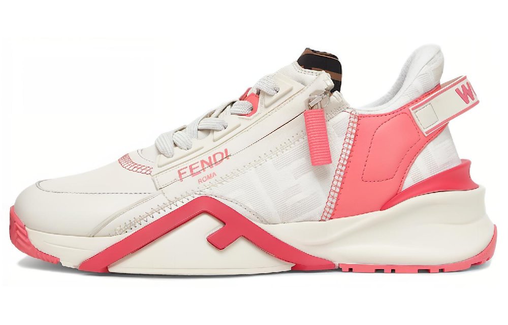 FENDI Flow White Pink Women's