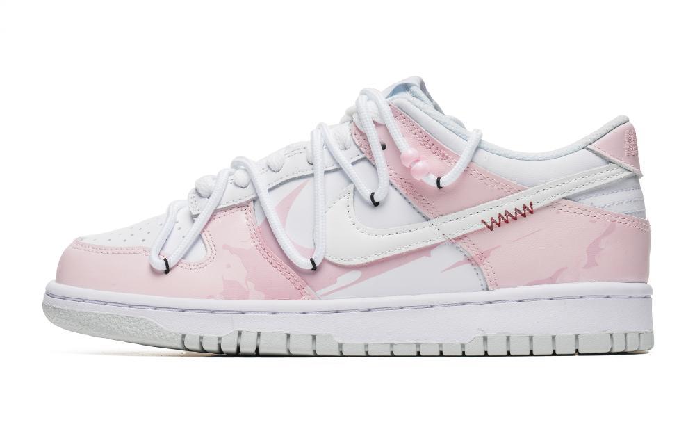 Nike Dunk Slip-Resistant Low-Top Skateboard Shoes Women's Pink White купить в интернет-магазине Yoocart с быстрой доставкой по России.