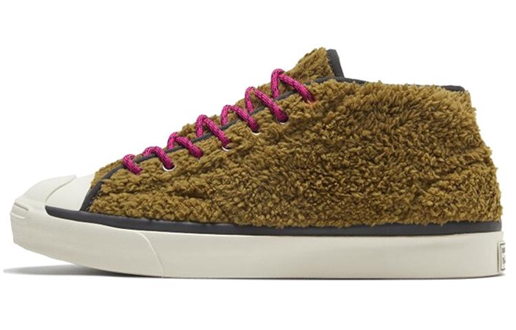 Converse Jack Purcell Mid Retro Sherpa Dark Moss