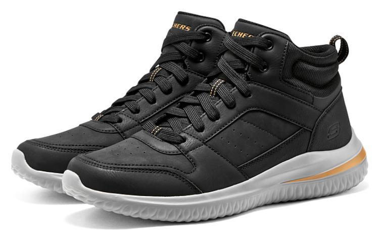 Skechers Delson 3.0 High Top Casual Shoes Men's Black купить в интернет-магазине Yoocart с быстрой доставкой по России.