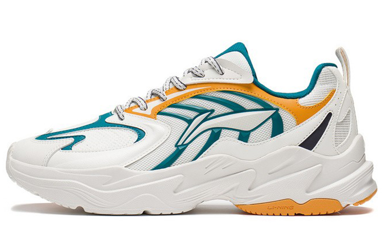 LiNing Stargazing Rebound Low-Top Running Shoes Men's White Green