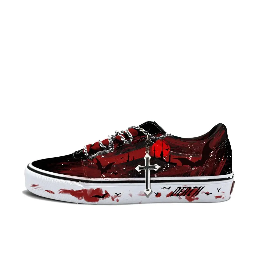Vans Ward Abrasion Resistant Low Top Skateboard Shoes Men's Scarlet