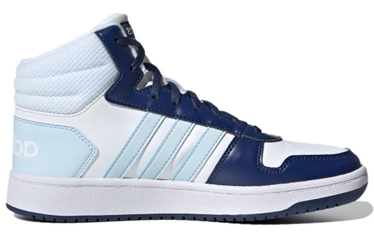 Adidas Hoops 2.0 Mid 'White Blue' Women's купить в интернет-магазине Yoocart с быстрой доставкой по России.