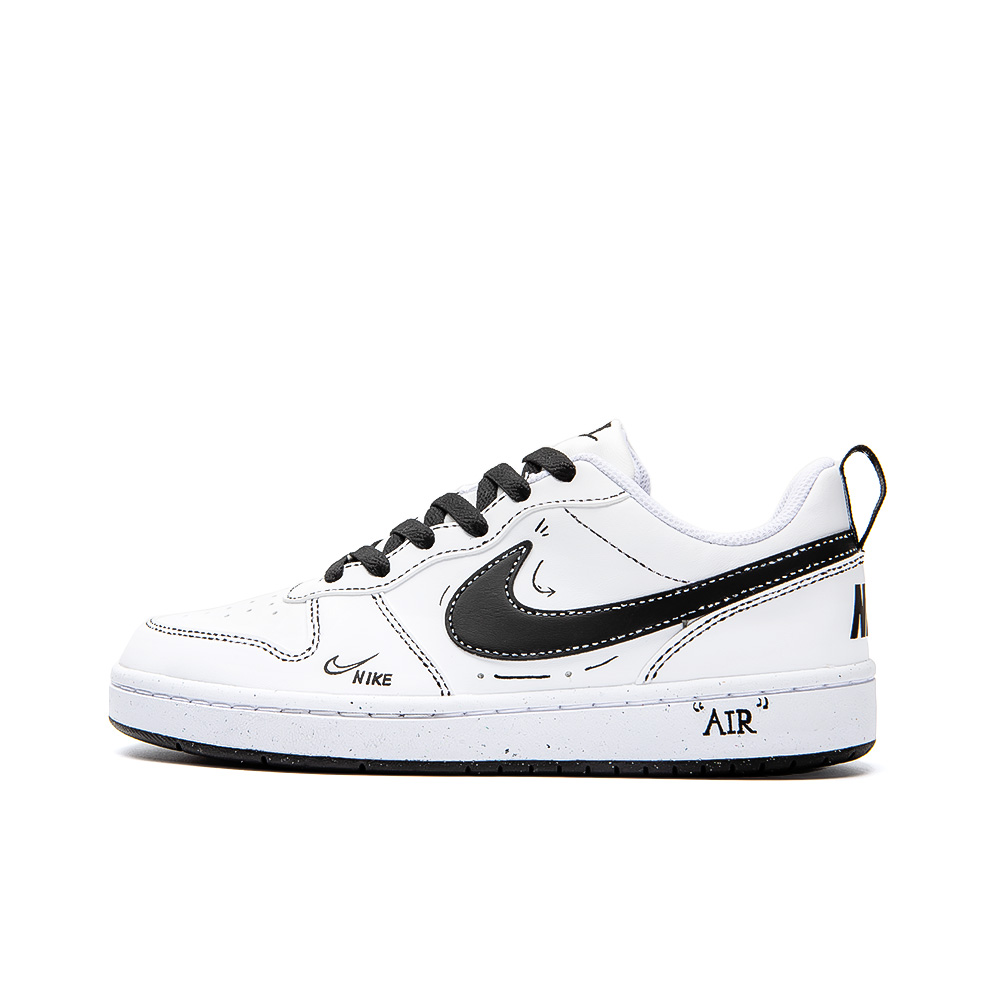 Nike Court Borough Skateboard Shoes Women's Low-Top White