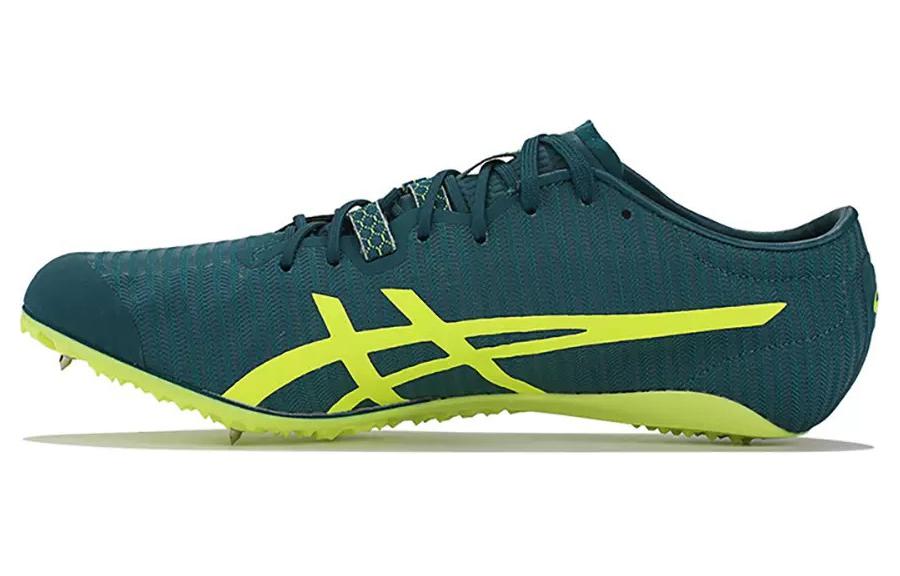 Asics SonicSprint Elite2 Cushioning Wear-Resistant Low-Top Running Shoes Unisex Green Yellow