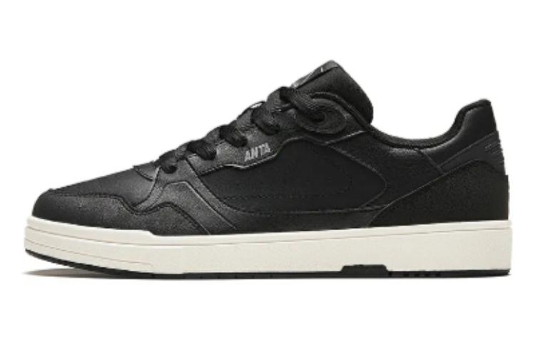 Anta Cushioning Wear-Resistant Low-Top Skateboard Shoes Men's Black