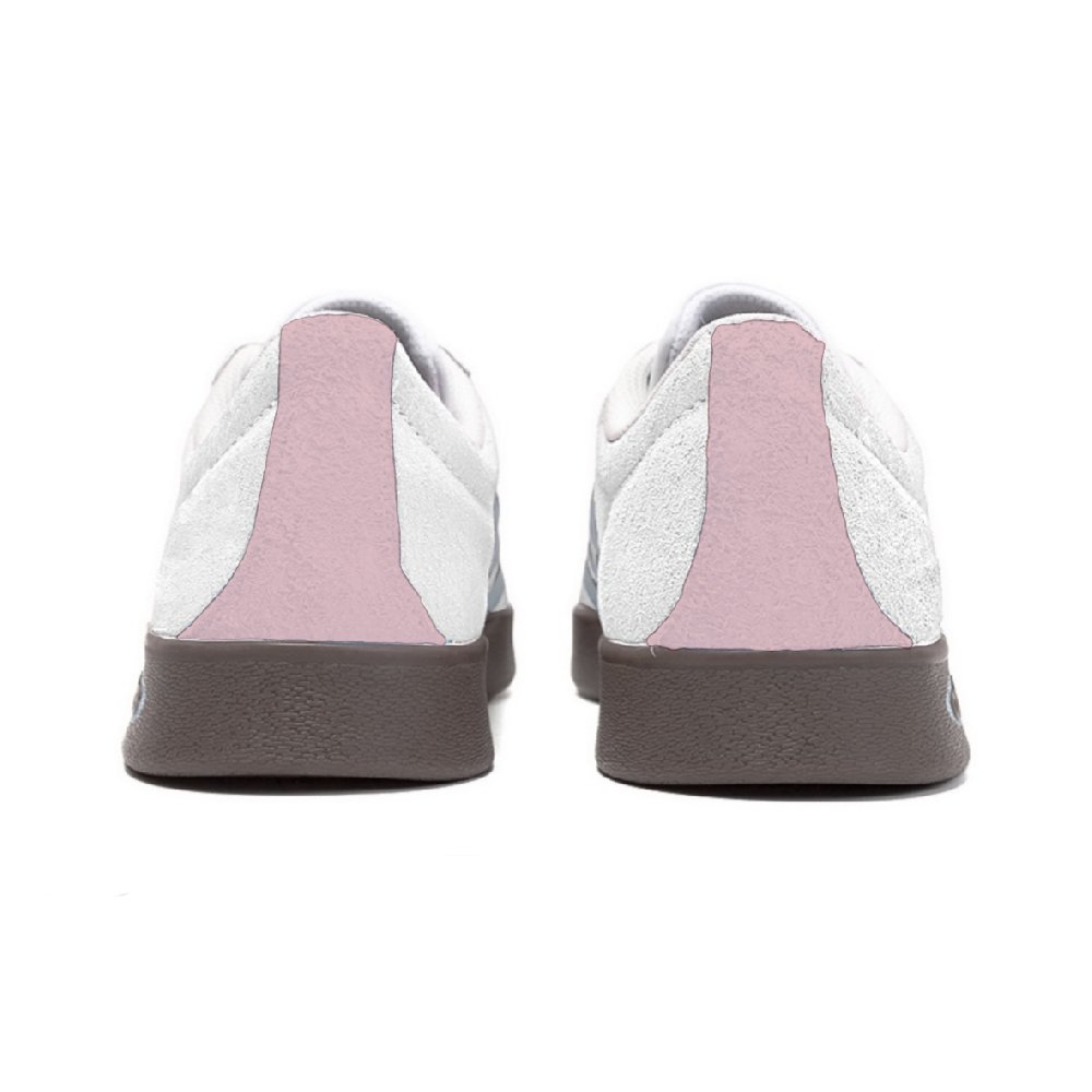 Adidas Neo VL Court 2.0 Slip Resistant Cushioning Abrasion Resistant Low Top Skateboard Shoes Unisex Pink