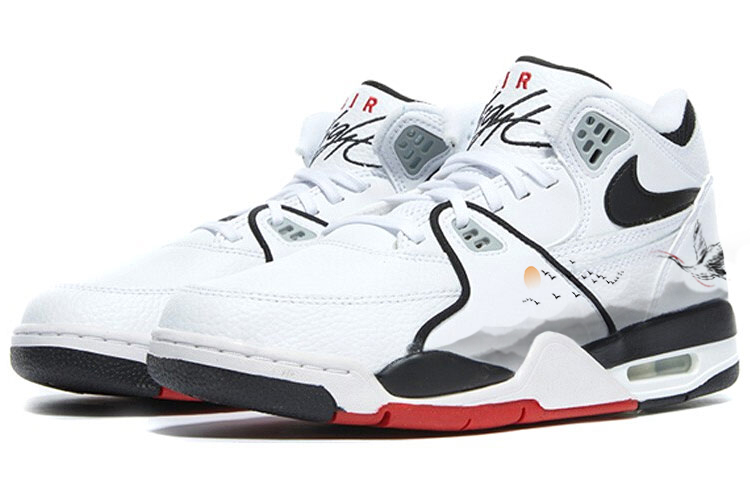 Nike Air Flight 89 Mid top Vintage Basketball Shoes Unisex White Black Red купить в интернет-магазине Yoocart с быстрой доставкой по России.