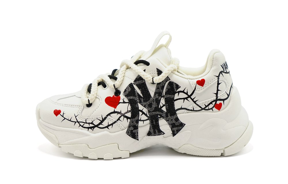 MLB Big Ball Chunky Sneakers Unisex Low Top Black, Red