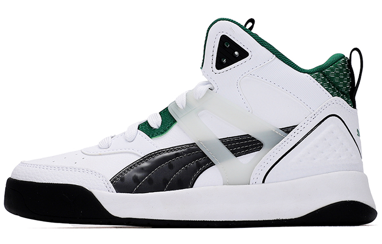 PUMA Unisex Backcourt Mid Cyber Week Sneakers White/Green
