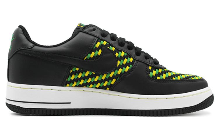 Nike Air Force 1 Low Premium Woven Black Green Yellow