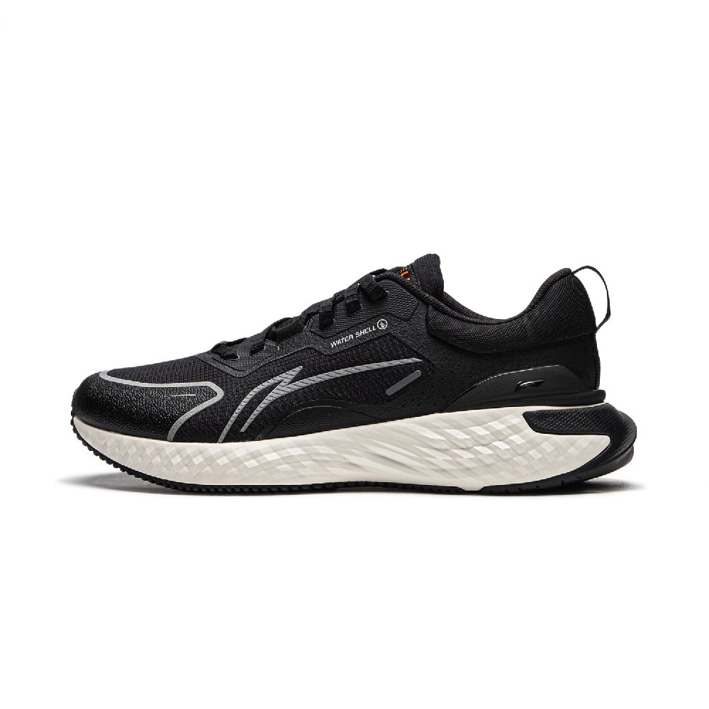 LiNing Cloud Shield Cushioning, Slip Resistant, Rebound Low top Running Shoes Men's Black White