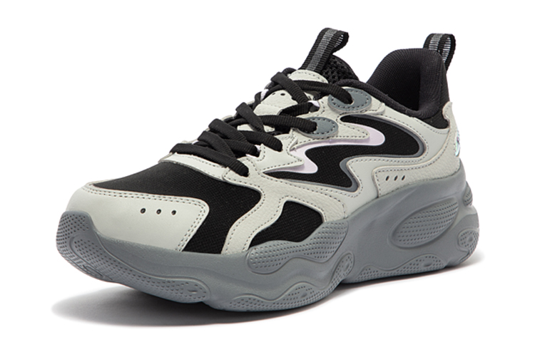 361° Slip-Resistant Low-Top Running Shoes Women's Obsidian Black/4U Gray