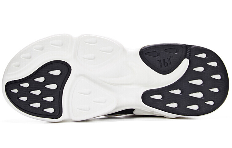 361° Cushioned Slip-Resistant Support Low-Top Chunky Sneakers Men's White Black