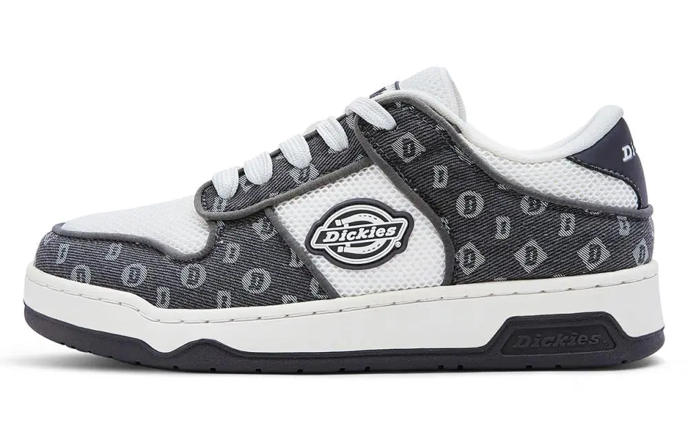 Dickies Low Top Skateboard Shoes Men's Dark Gray White