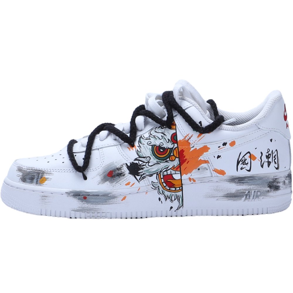 Nike Air Force 1 Low Top Skateboard Shoes Men's White