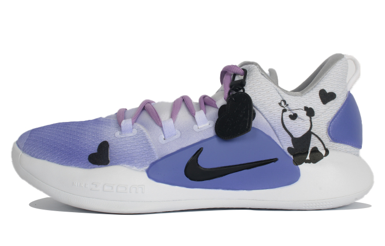 Nike Hyperdunk X Cushioning Anti-Slip And Wear-Resistant Low-Top Basketball Shoes Men's Purple White