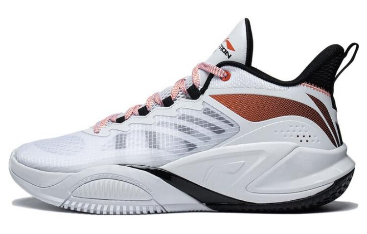 LiNing Storm 2023 Anti-Slip Wear-Resistant Low-Top Basketball Shoes Men's White