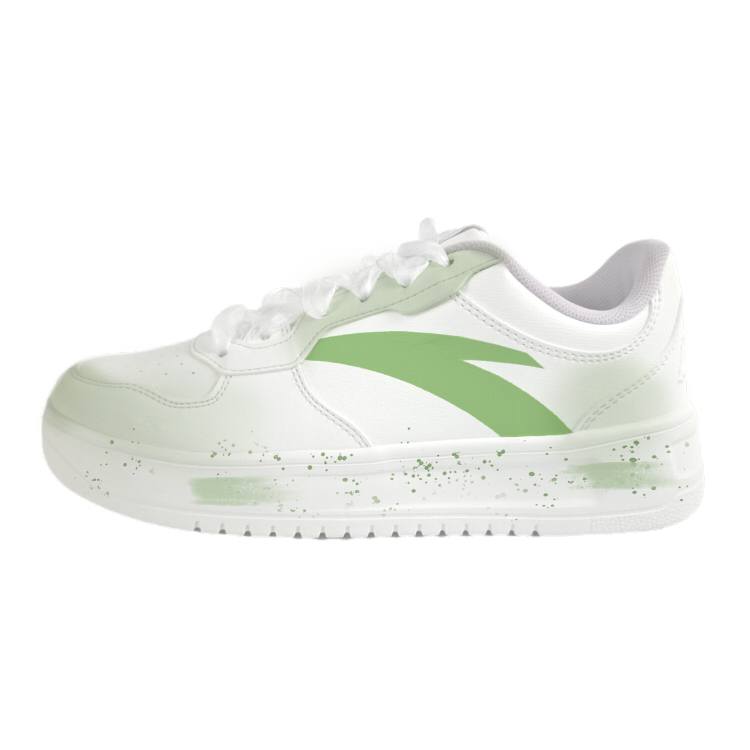 Anta Anti Slip And Wear Resistant Lightweight Low Top Skateboard Shoes Women's White