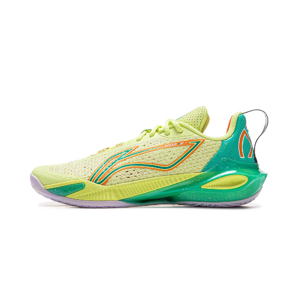LiNing Flash Strike 11 Anti Slip Wear Resistant Low Top Basketball Shoes Men's Light Lemon Yellow