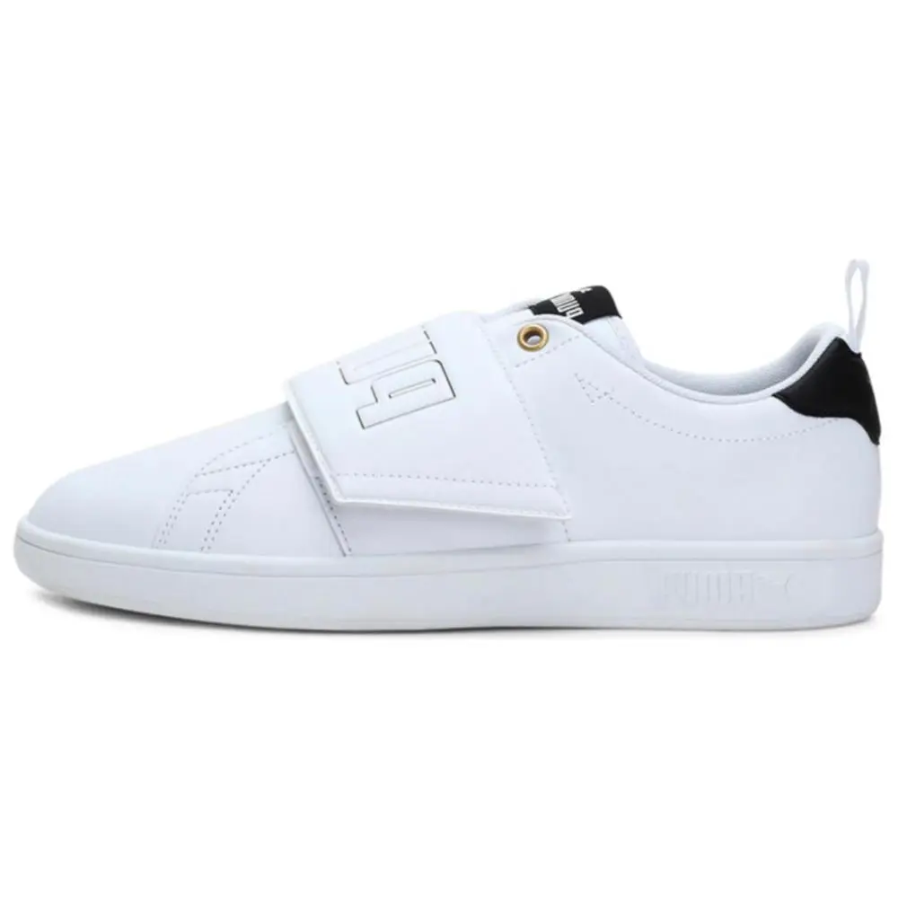 PUMA Smash Slip On Bold Leisure Board Shoes Unisex White/Black