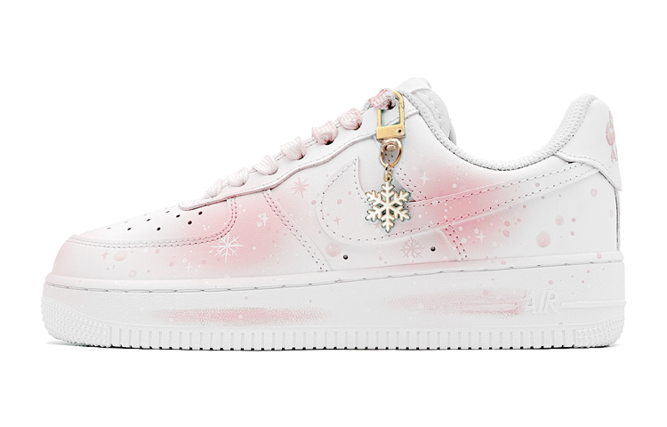 Nike Air Force 1 LE Low-Top Skateboard Shoes GS White Pink