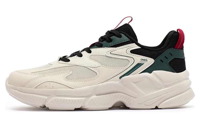 361° Anti Slip Wear Resistant Low Top Casual Shoes Men's White Black Green